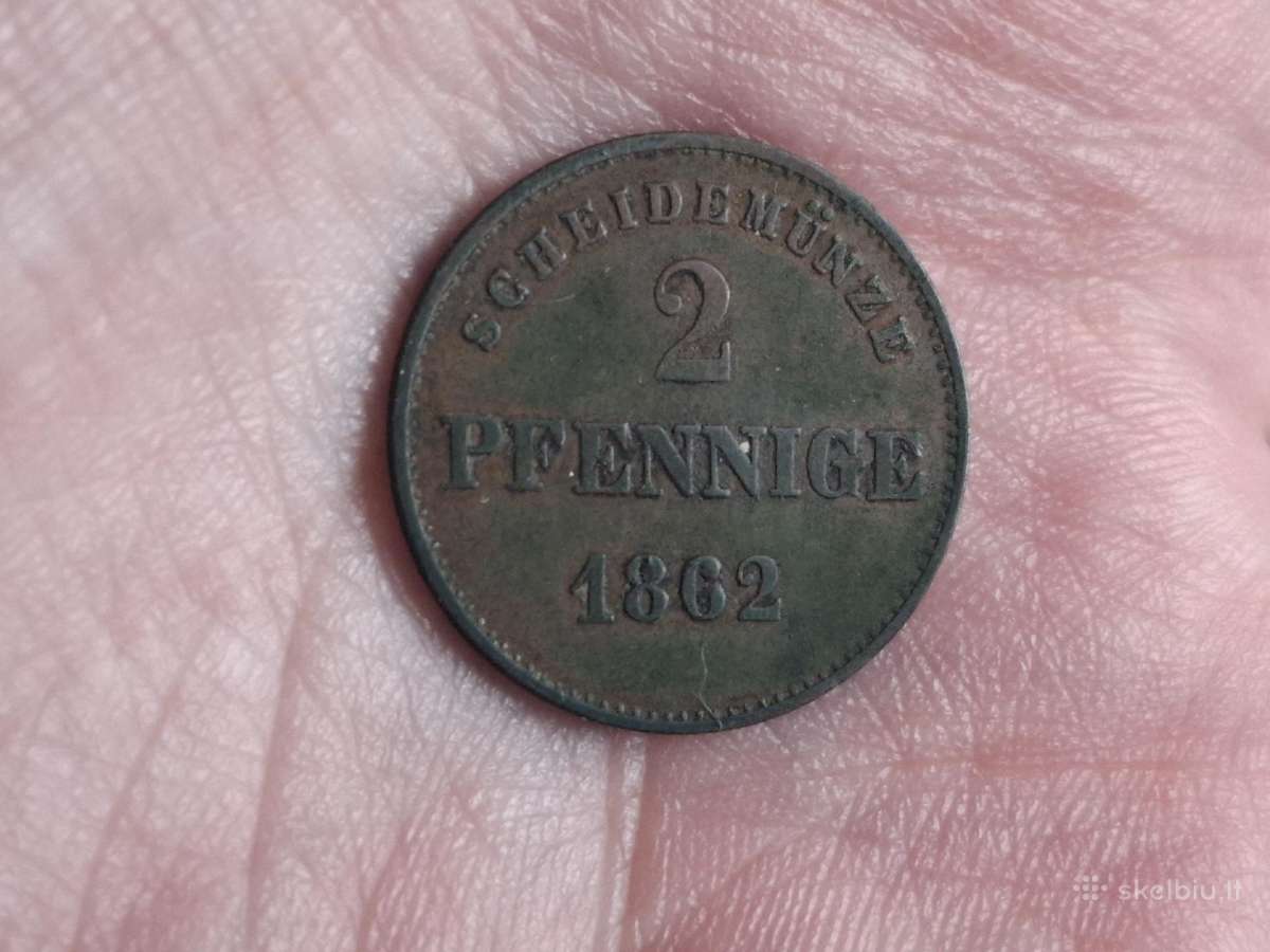 Sachsen - Meiningen 2 pfennige 1862
