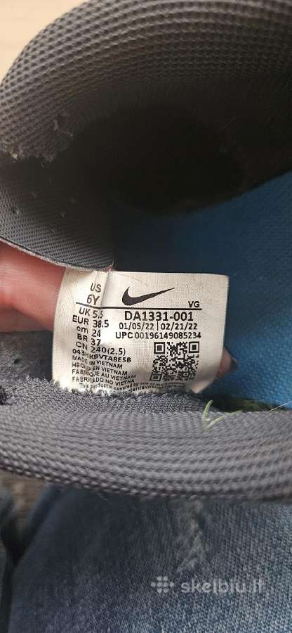 Nike futbolo bateliai 38,5 - nuotraukos Nr. 3