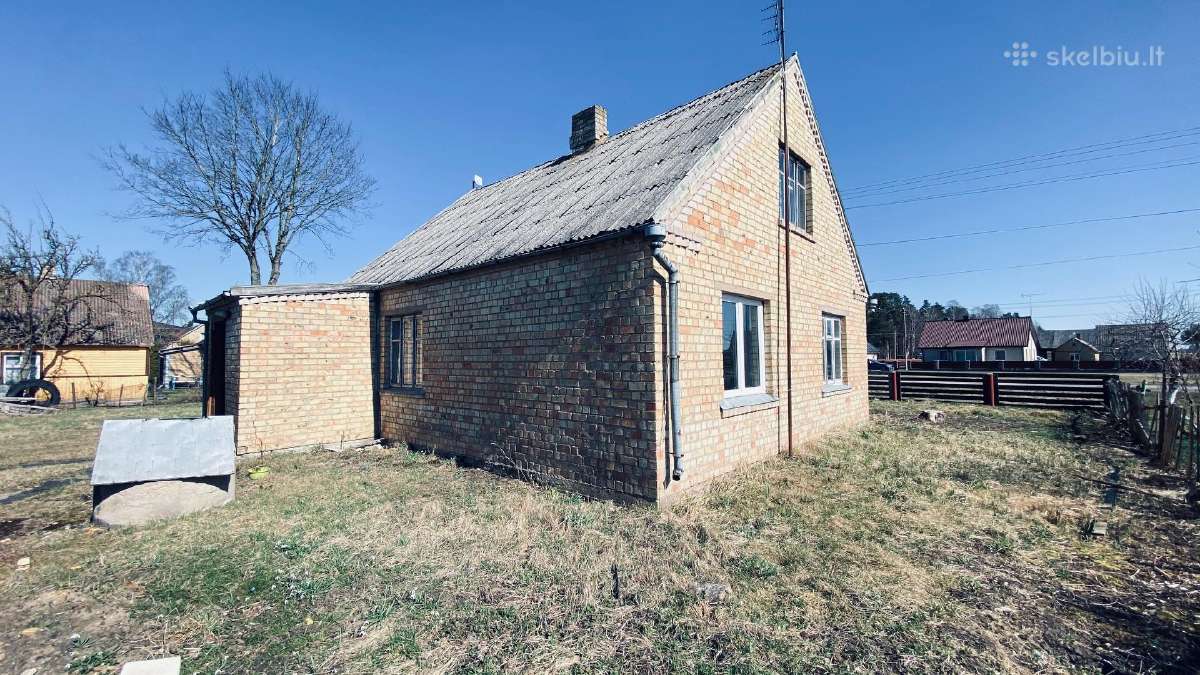 Mažeikių r Gyvoliuose parduodu mūrinį namą - nuotraukos Nr. 4