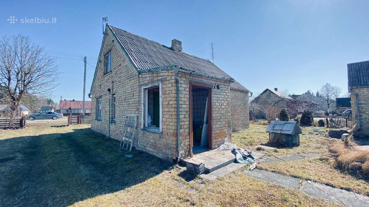 Mažeikių r Gyvoliuose parduodu mūrinį namą - nuotraukos Nr. 2