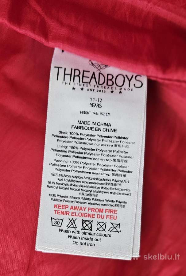 Žieminė striukė Threadboys Dydis 146-152 - nuotraukos Nr. 6