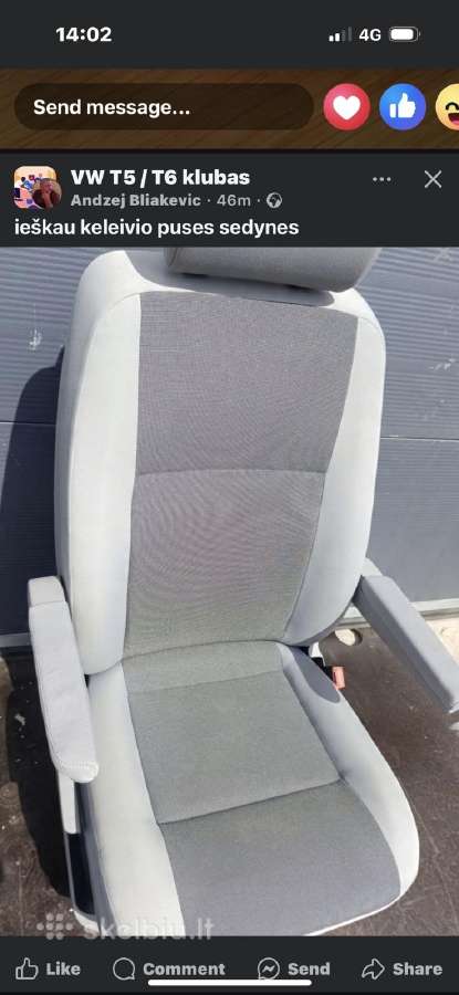 VW transporter caravelle multivan sedynes T5 ir T6 - nuotraukos Nr. 8