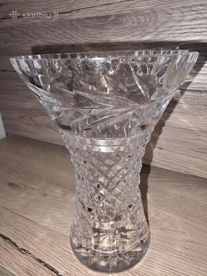 Krištolo vaza vintage - nuotraukos Nr. 3