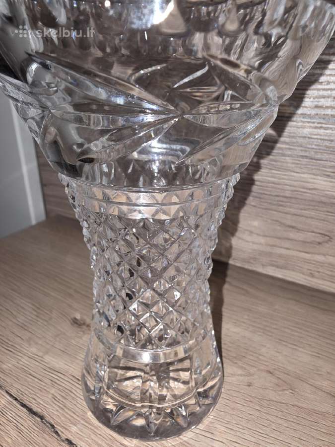 Krištolo vaza vintage - nuotraukos Nr. 9