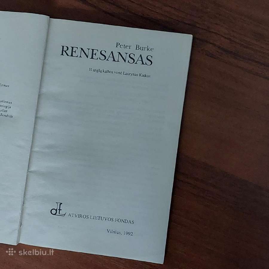 Peter Burke - Renesansas - nuotraukos Nr. 4