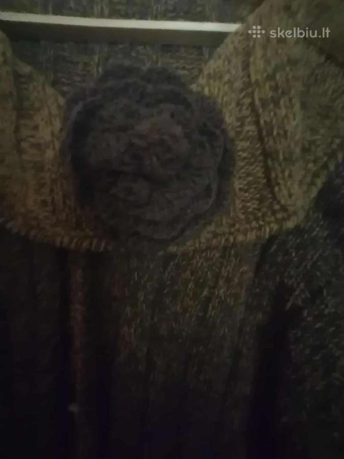 Rankų darbo megztas paltas - nuotraukos Nr. 3