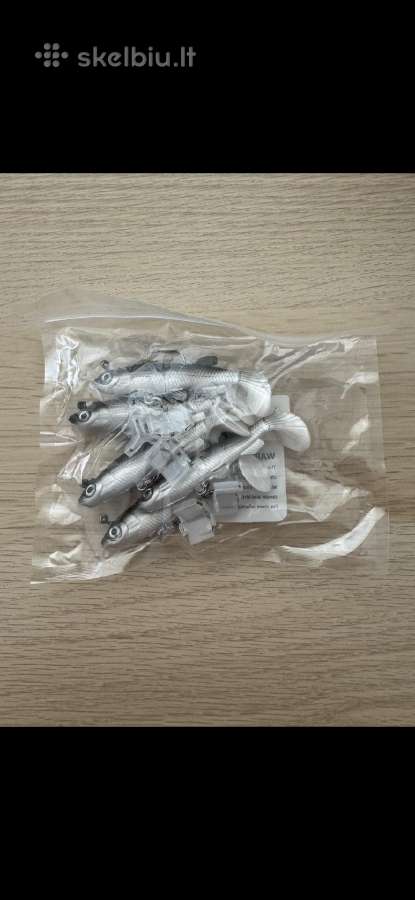 5 vnt. Spiningavimo masalų žvejybai, silver/black