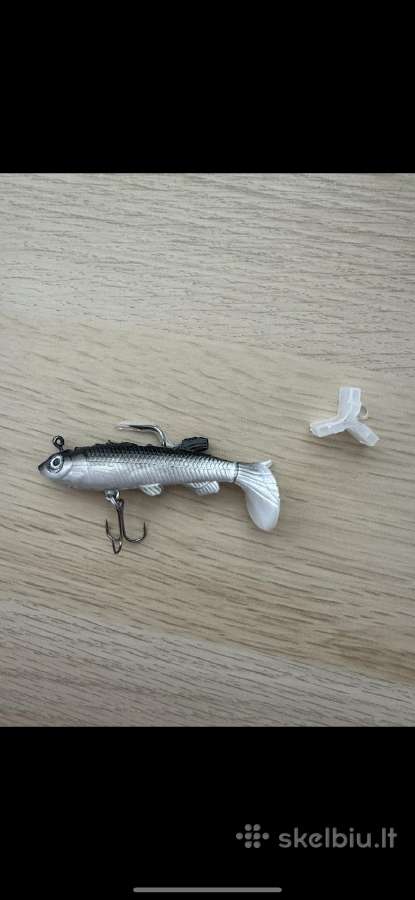 5 vnt. Spiningavimo masalų žvejybai, silver/black - nuotraukos Nr. 3