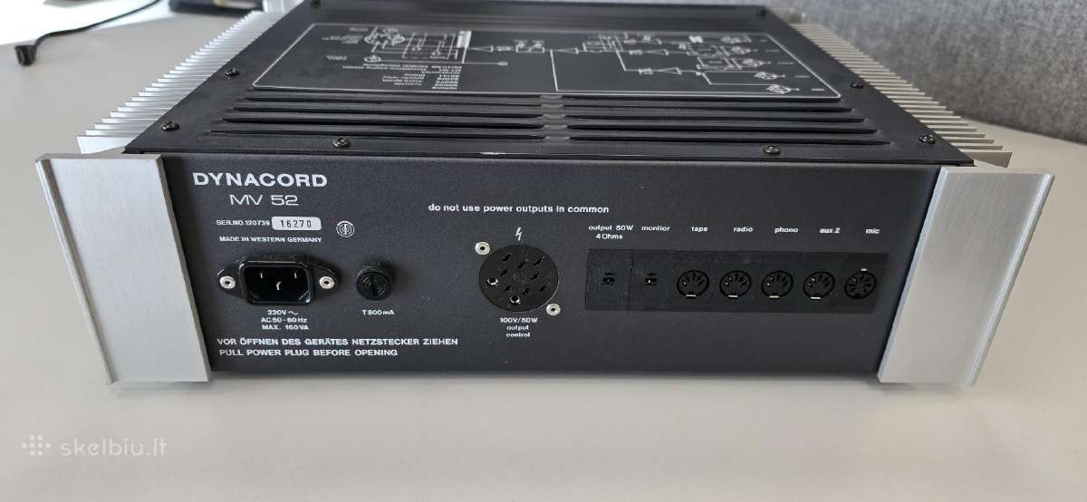 Dynacord mv 52 mixer amplifier - nuotraukos Nr. 4