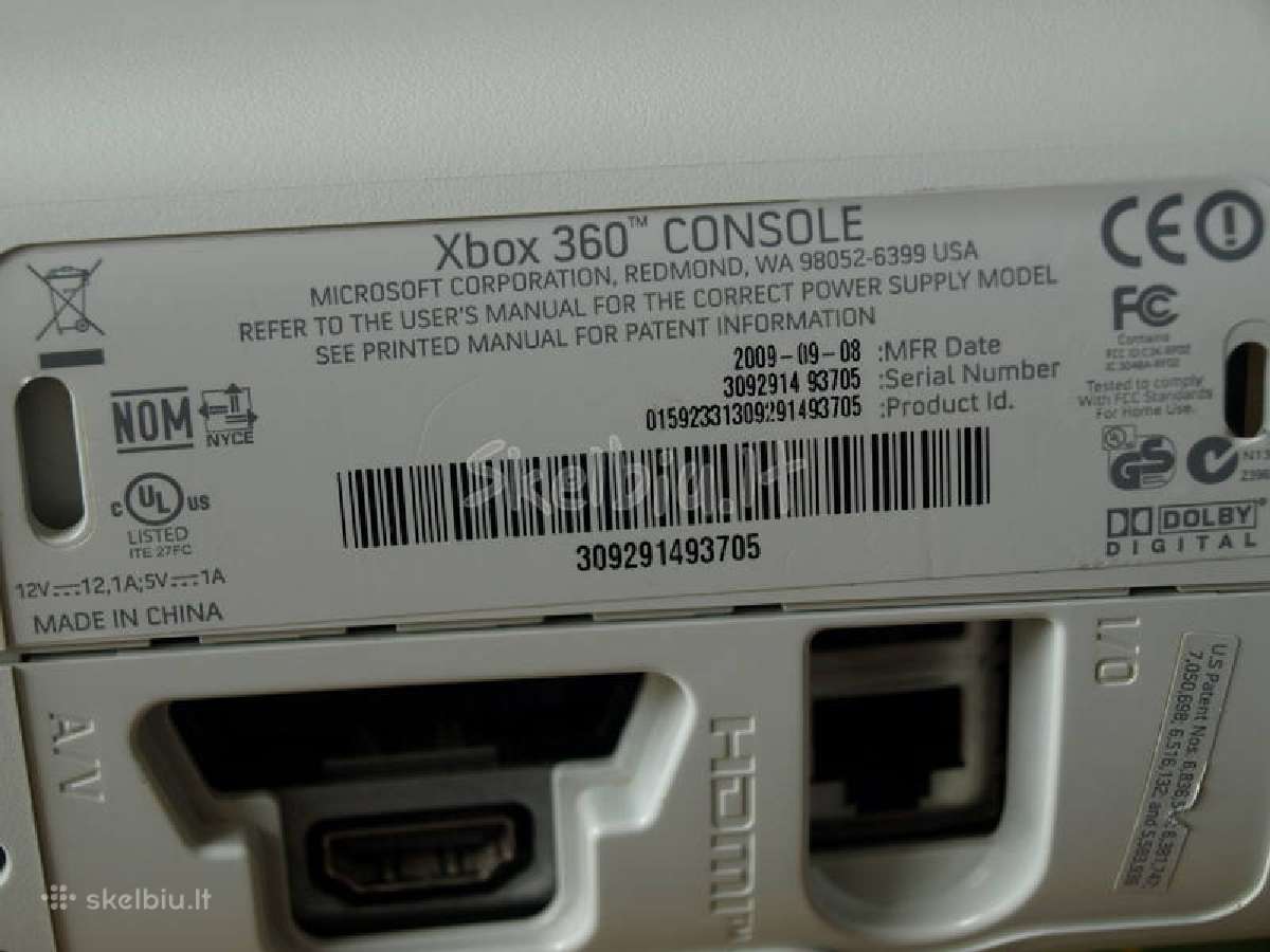 Su Garantija Xbox360 Jasper Rgh 500gb - nuotraukos Nr. 5