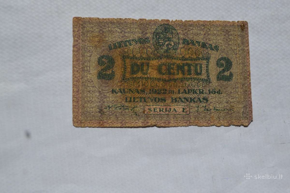1922 m. 2 centai