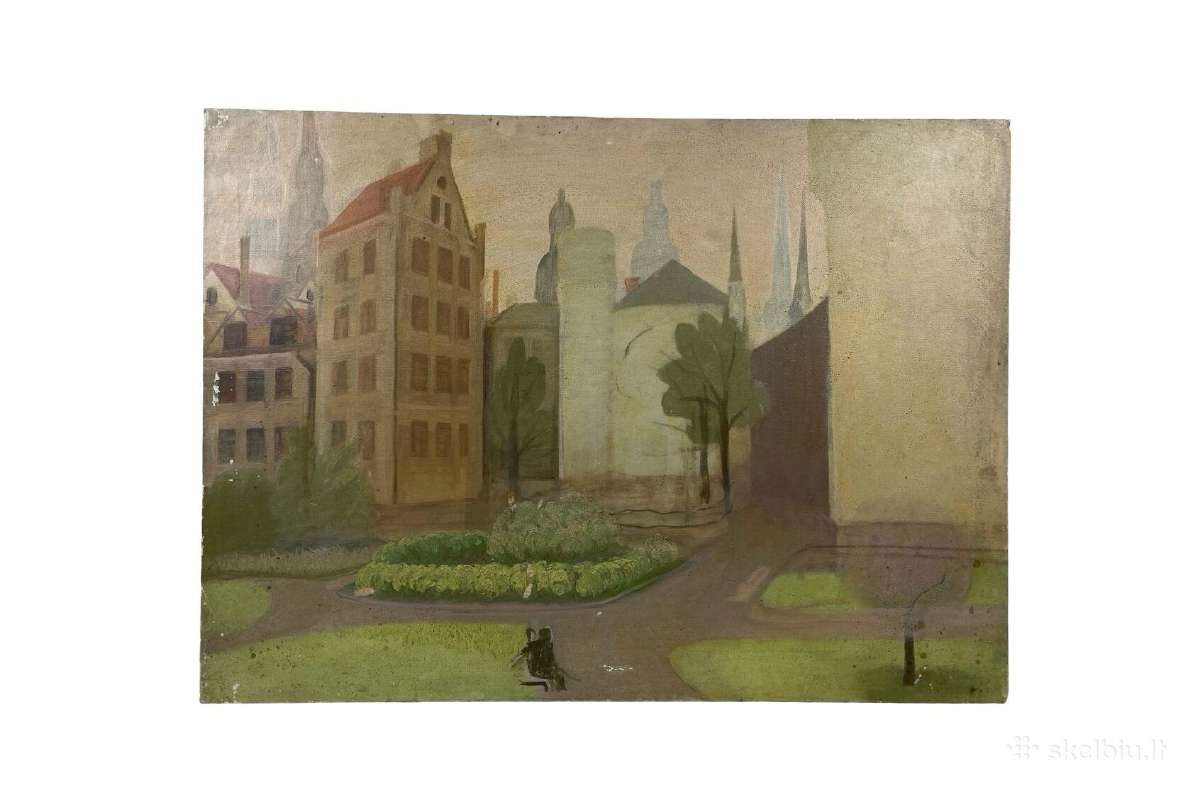 1918-2010. (Drobė, Теmpera?), 100x73 cm. kaina 55