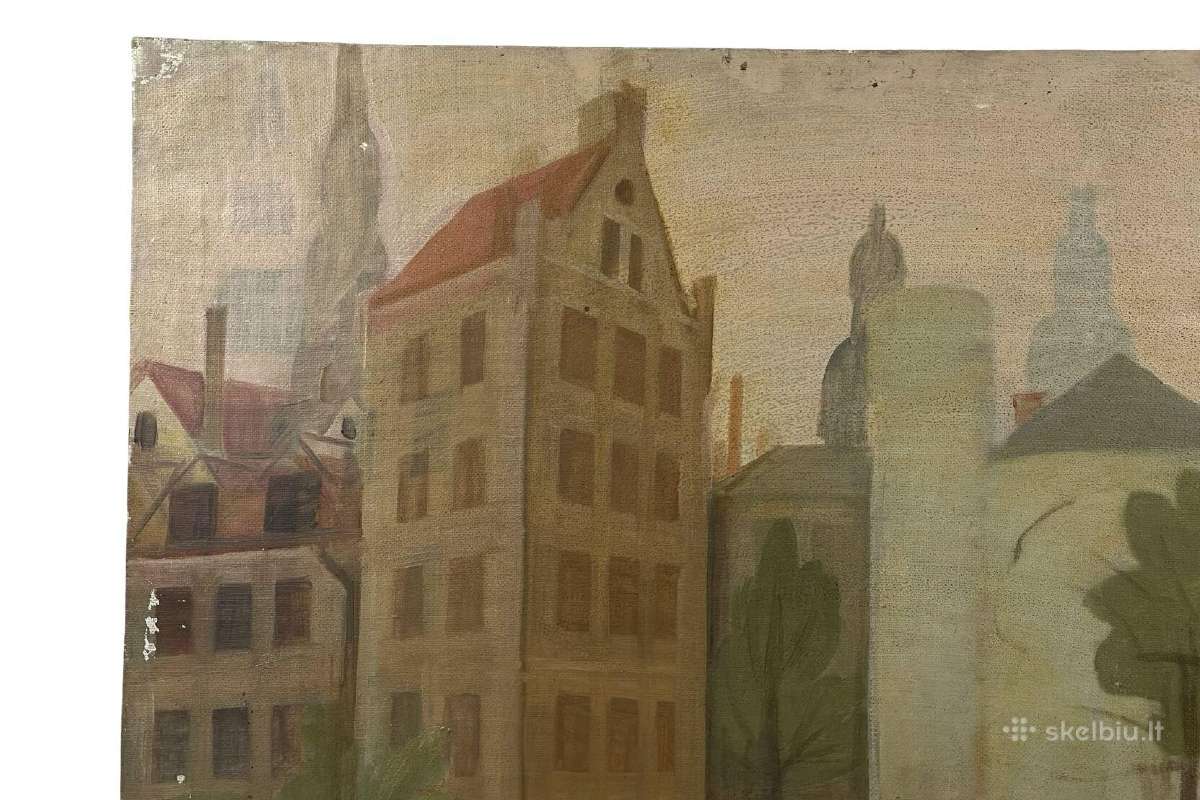 1918-2010. (Drobė, Теmpera?), 100x73 cm. kaina 55 - nuotraukos Nr. 2