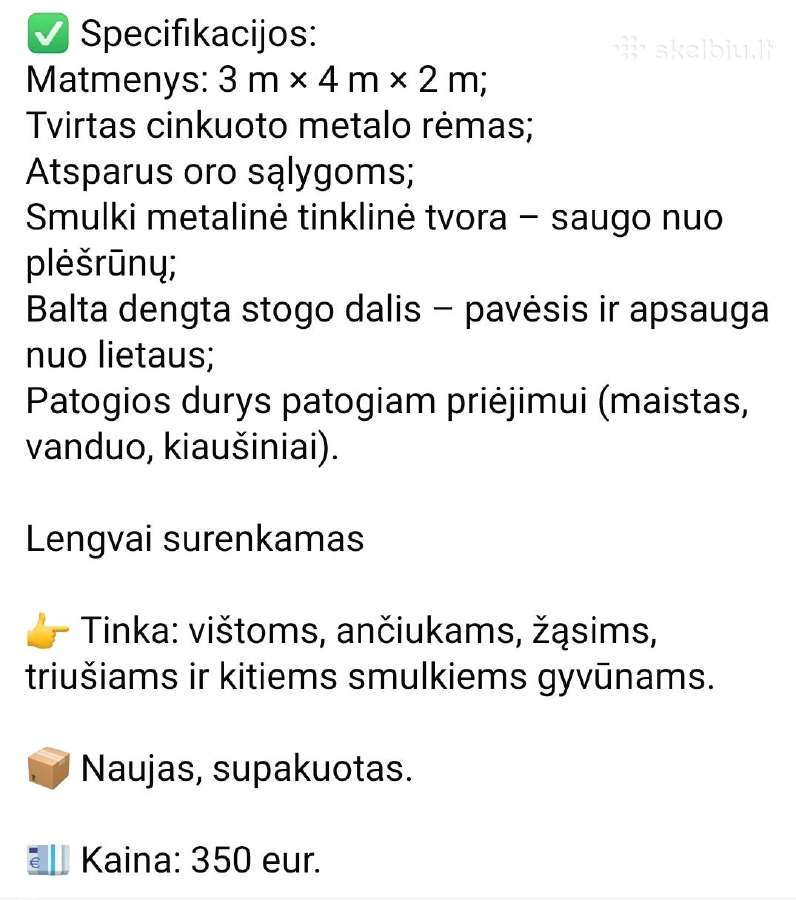 Vištu voljerai - nuotraukos Nr. 2