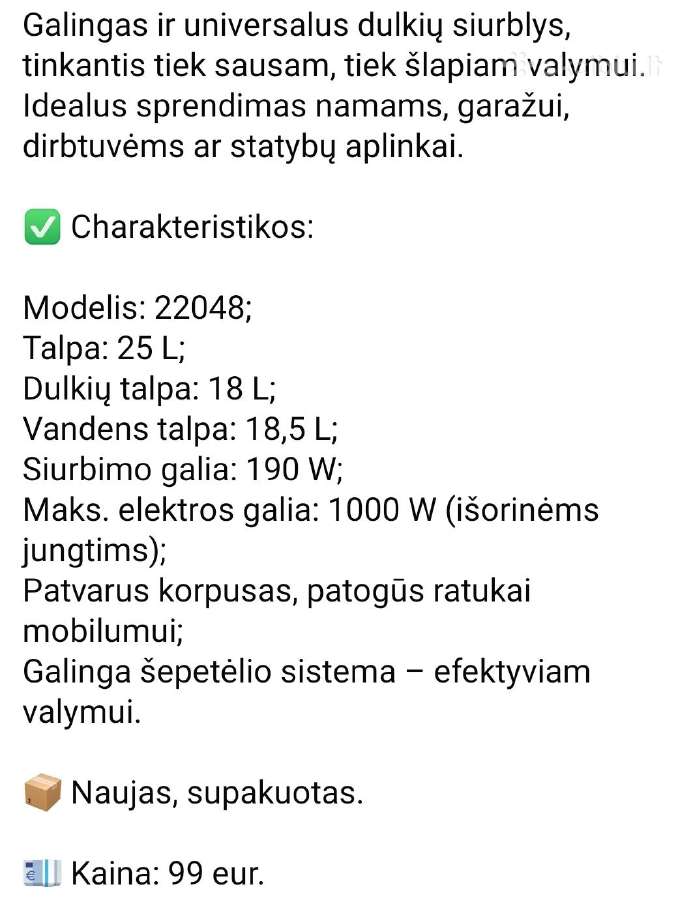Siurblys - nuotraukos Nr. 3