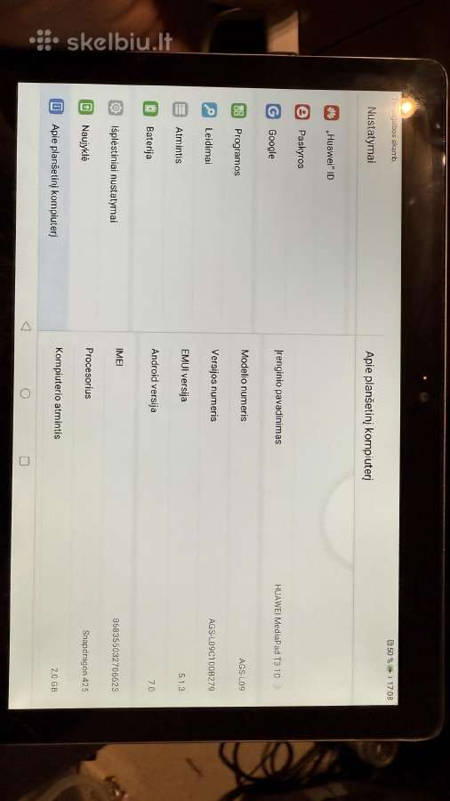 Huawei mediapad t3 10 ags-l09
