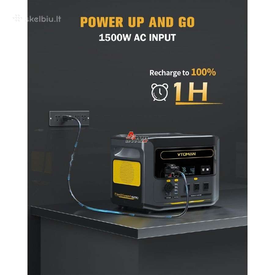 Vtoman Nešiojamas generatorius 3000w 1548wh - nuotraukos Nr. 6