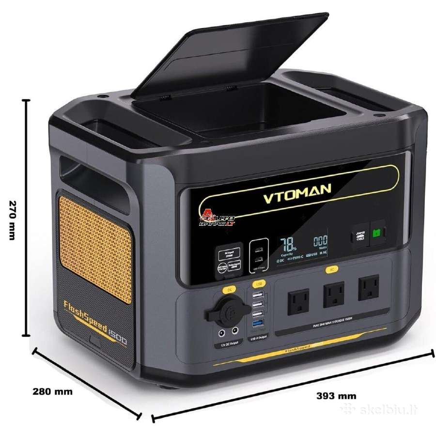 Vtoman Nešiojamas generatorius 3000w 1548wh - nuotraukos Nr. 10