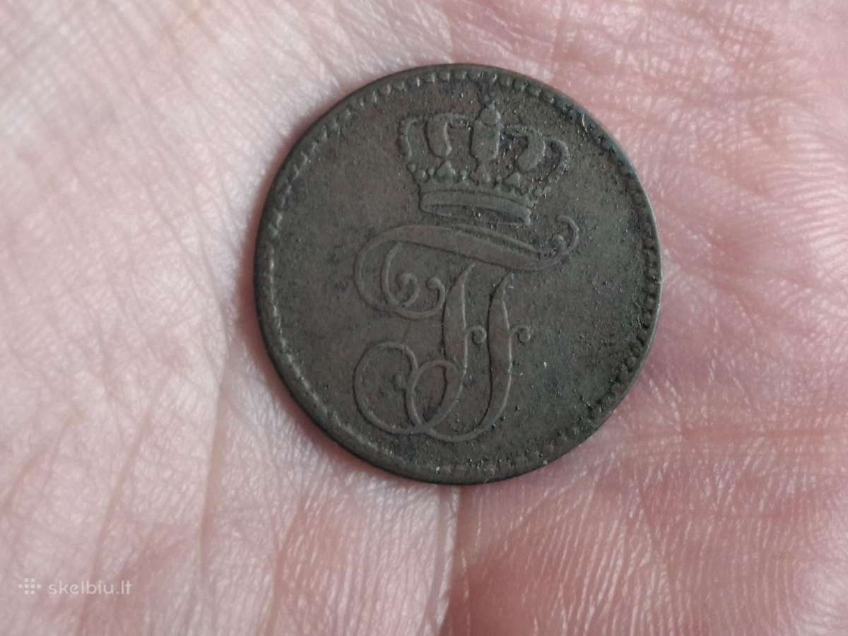 Mecklenburg - Schwerin 3 pfenninge 1843 - nuotraukos Nr. 2