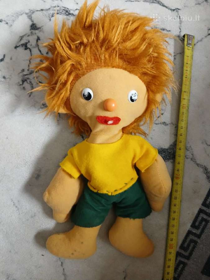 Pumuckl pliušinė lėlė, 23 cm, oranžinė, geltona,