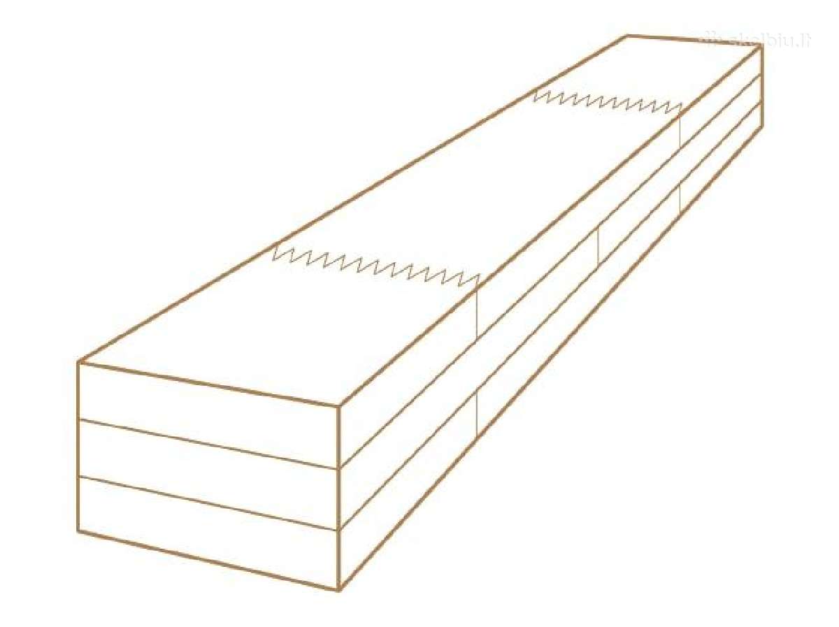 Pušinis tašas dygiuotas 84x105x6000, Lentos 25x100