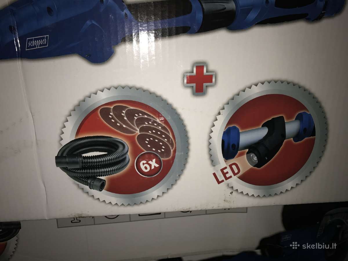 Sienų,lubų šlifuoklis Ds 920 Scheppach - nuotraukos Nr. 4