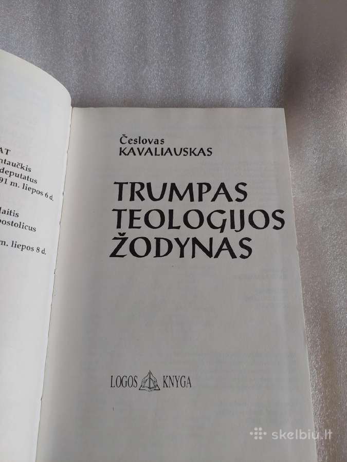Trumpas teologijos žodynas - nuotraukos Nr. 2