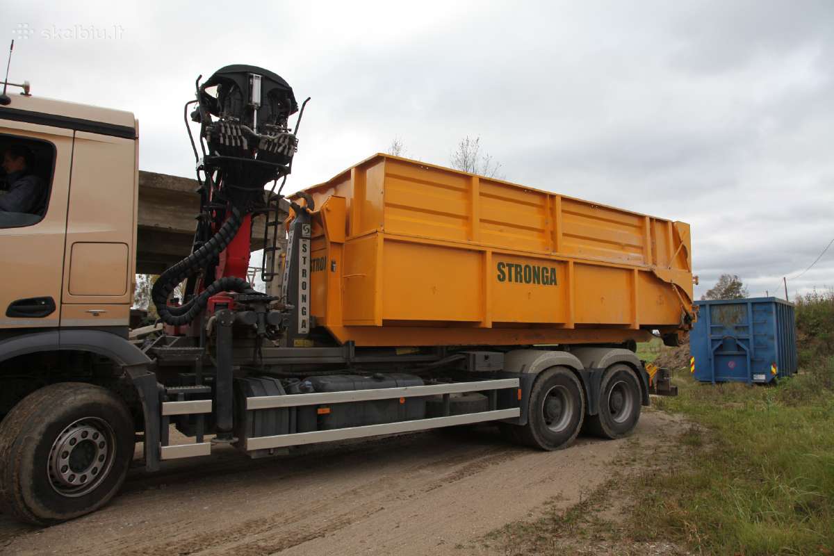 Hooklift kablio sistema ant sunkvežimio - nuotraukos Nr. 3