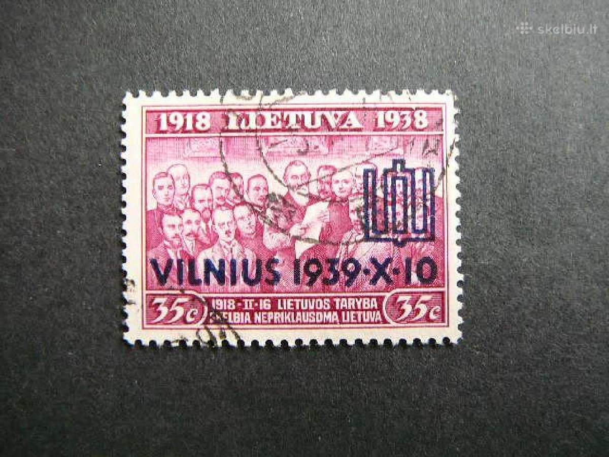 Lietuva 1939 Vilnius antsp. lit435a