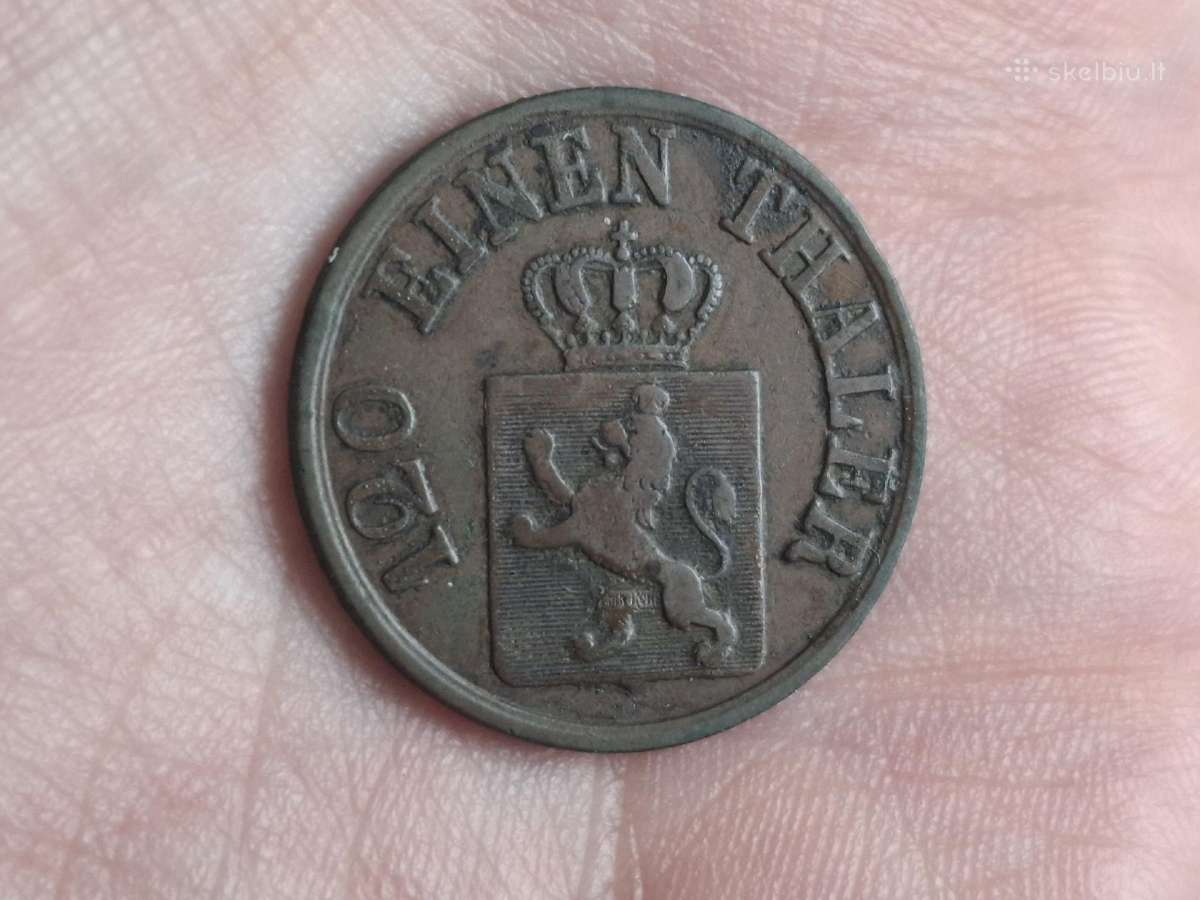 Hesse - Cassel 3 heller 1862 - nuotraukos Nr. 2