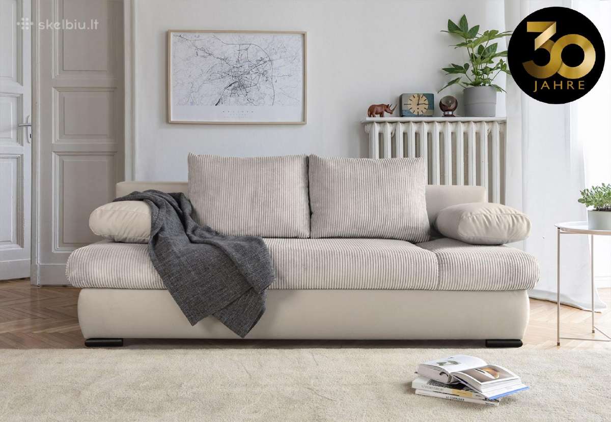 Minkšta sofa-lova '' Chicago'' su dėže patalynei