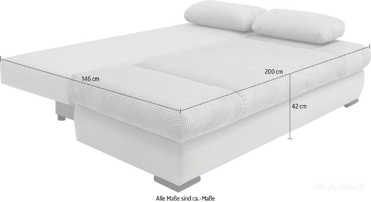 Minkšta sofa-lova '' Chicago'' su dėže patalynei - nuotraukos Nr. 12