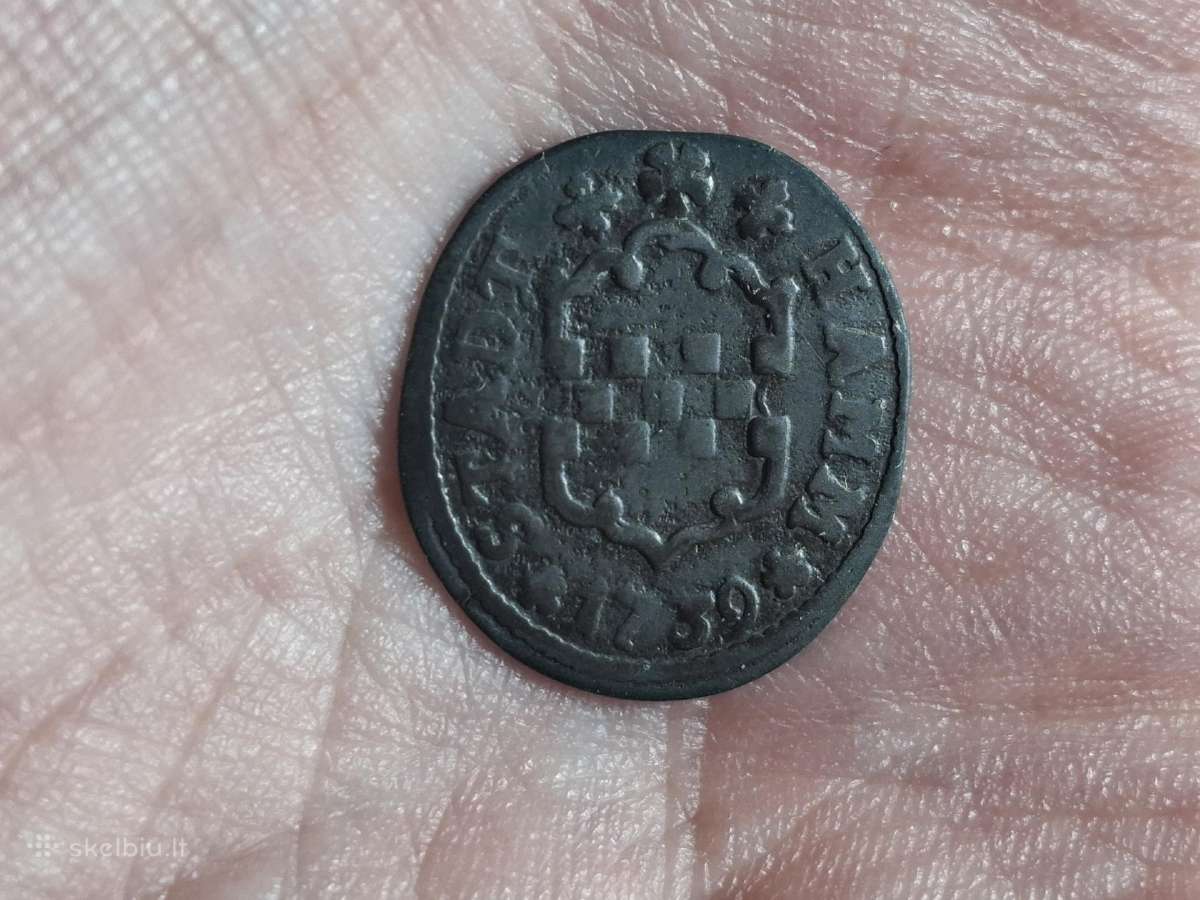Hamm 3 pfenning 1759 - nuotraukos Nr. 2
