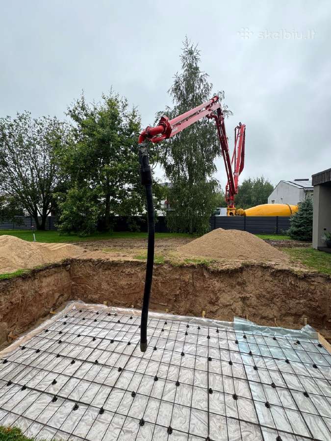 Baseinų padų betonavimas, baseinų betonavimas