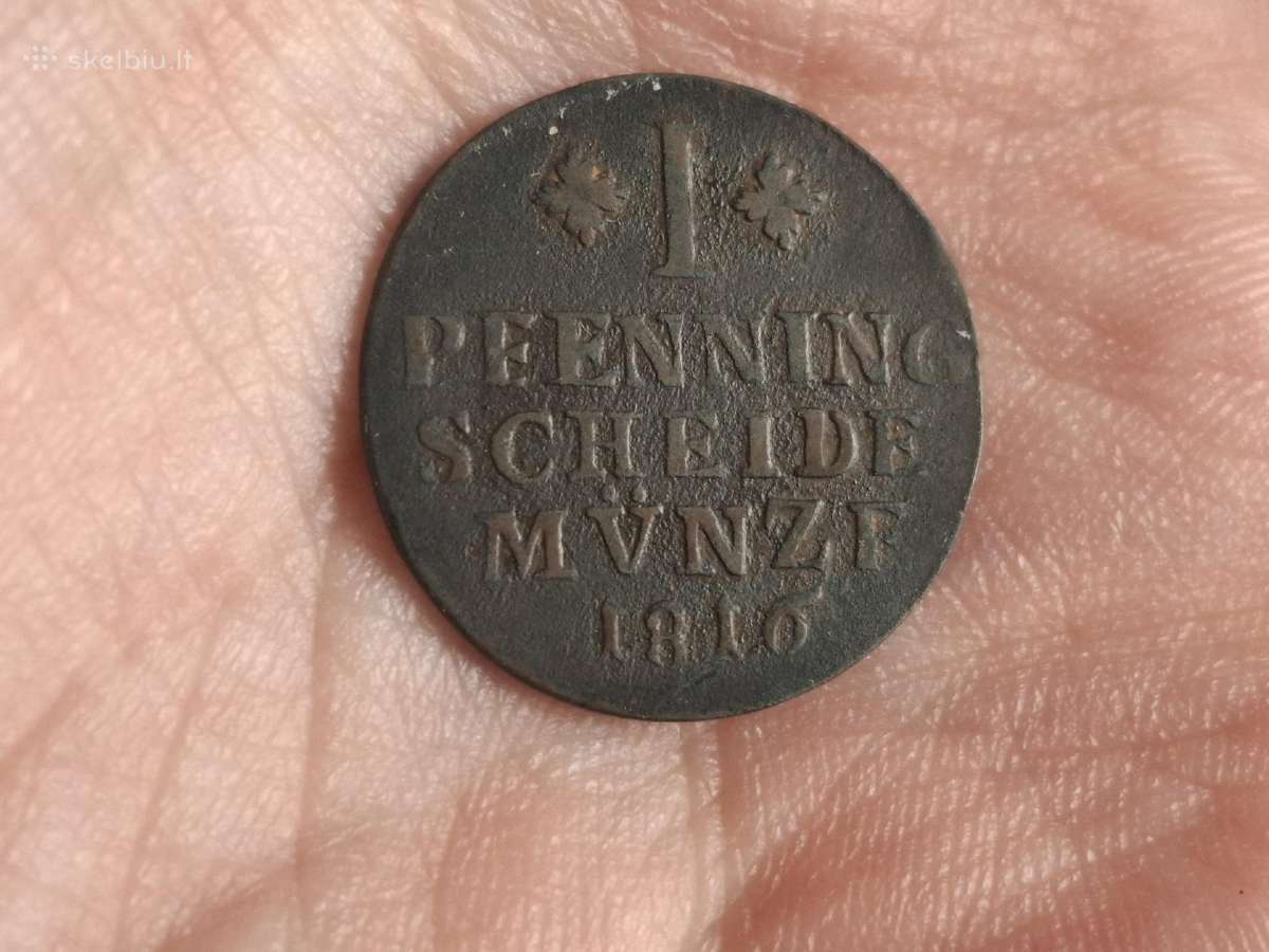 Brunswick Wolfenbuttel 1 pfenning 1816