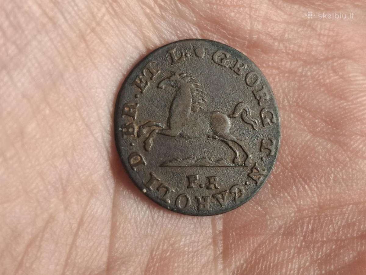 Brunswick Wolfenbuttel 1 pfenning 1816 - nuotraukos Nr. 2