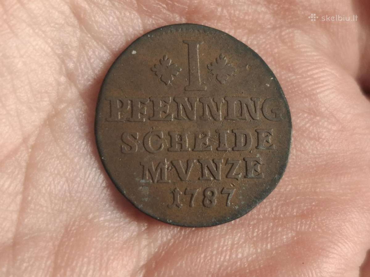 Brunswick Wolfenbuttel 1 pfenning 1787