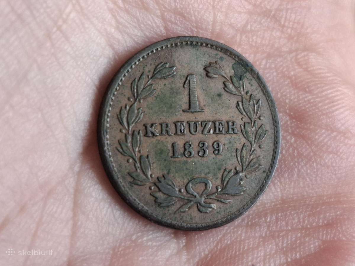 Baden - Durlach 1 kreuzer 1839