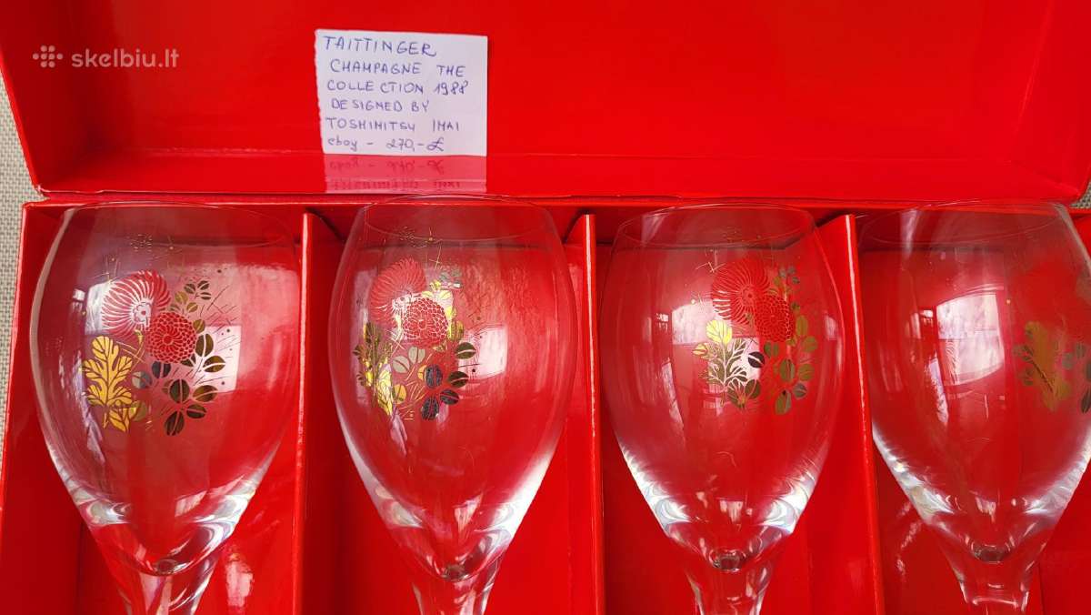 Šampano taurių rinkinys Taittinger - nuotraukos Nr. 2