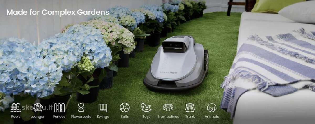 Belaidis vejos pjovimo robotas Terramow V1000 - nuotraukos Nr. 24