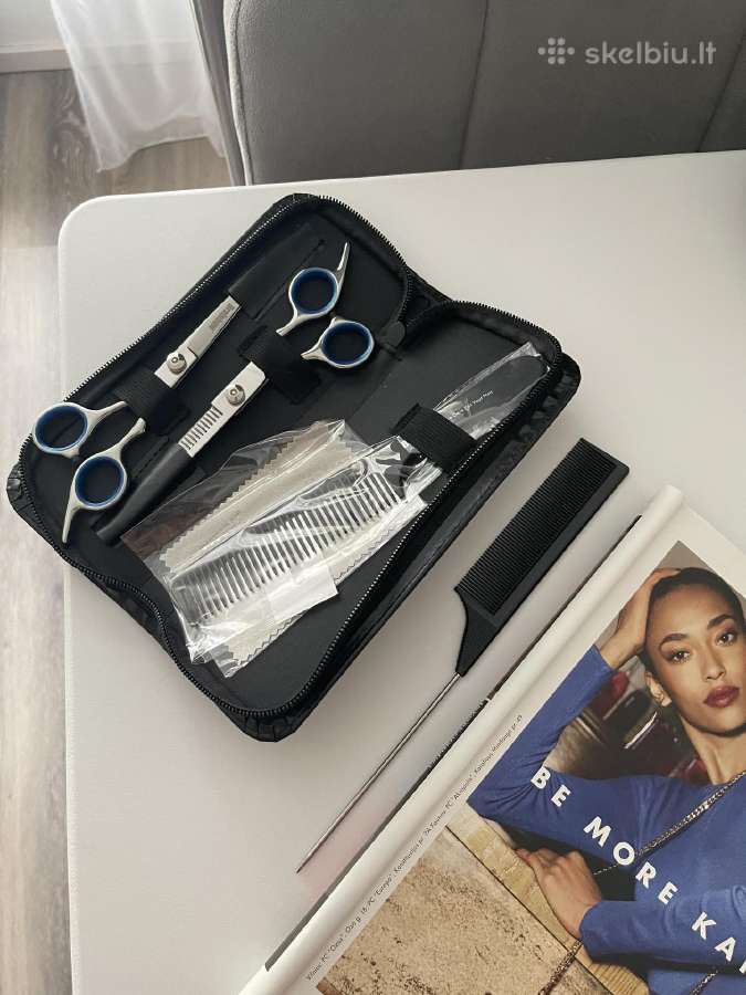 Plaukų kirpimo žirklės firminės, šukos scissors - nuotraukos Nr. 7