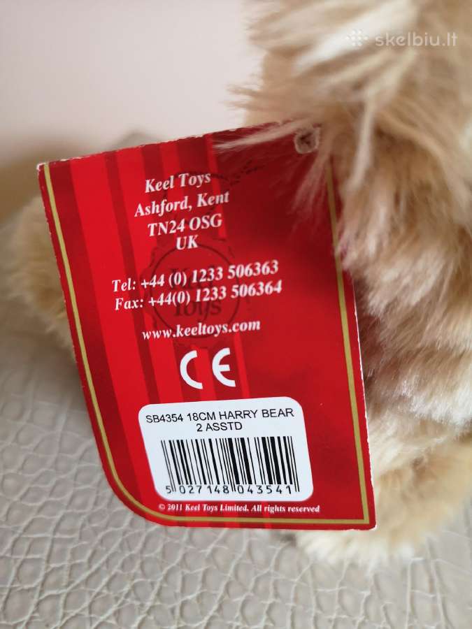 Keel Toys naujas tradinis pliušinis meškiukas - nuotraukos Nr. 4