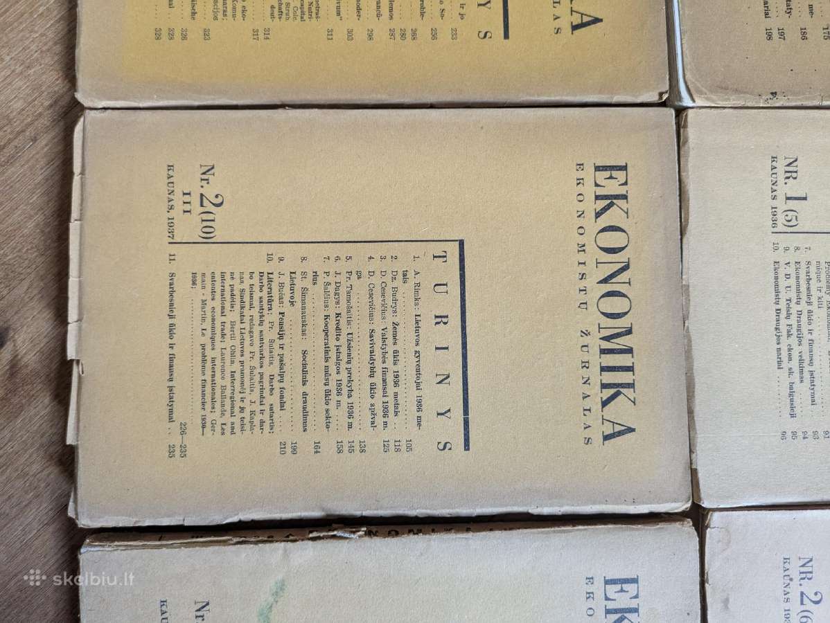Tarpukariniai ekonomikos žurnalai - nuotraukos Nr. 2