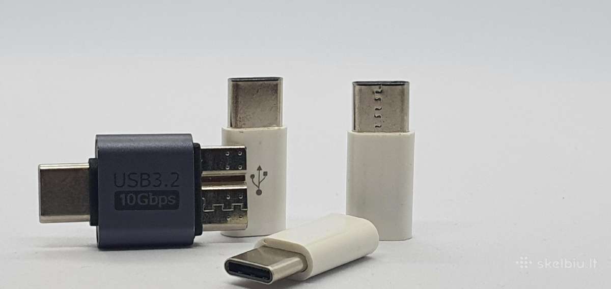 Usb-c į Micro-usb 3.2 10gbps adapteriai