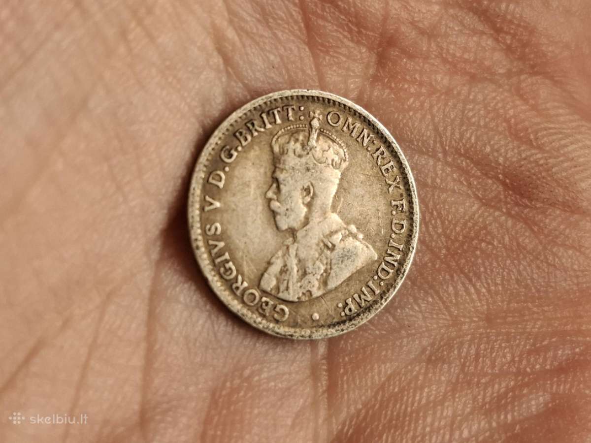 Australija 3 pencai 1921 sidabras - nuotraukos Nr. 2
