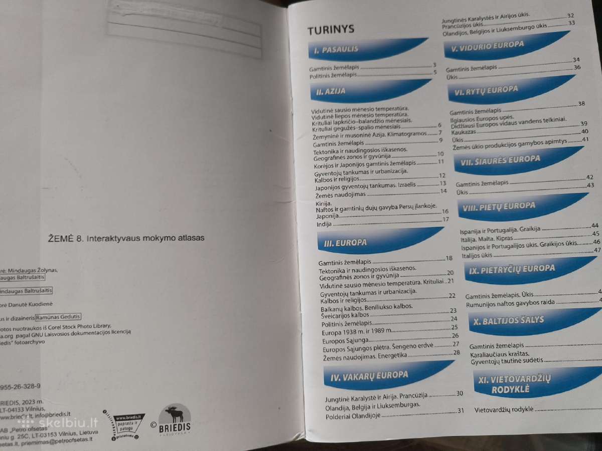 Žemė. Interaktyvus mokymo atlasas 8kl - nuotraukos Nr. 3