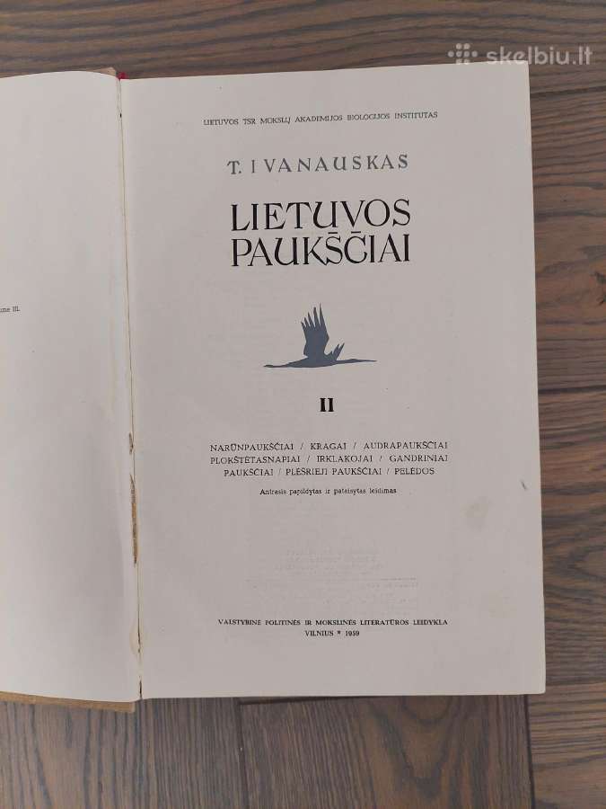 T. Ivanauskas „Lietuvos paukščiai“. II knyga - nuotraukos Nr. 2
