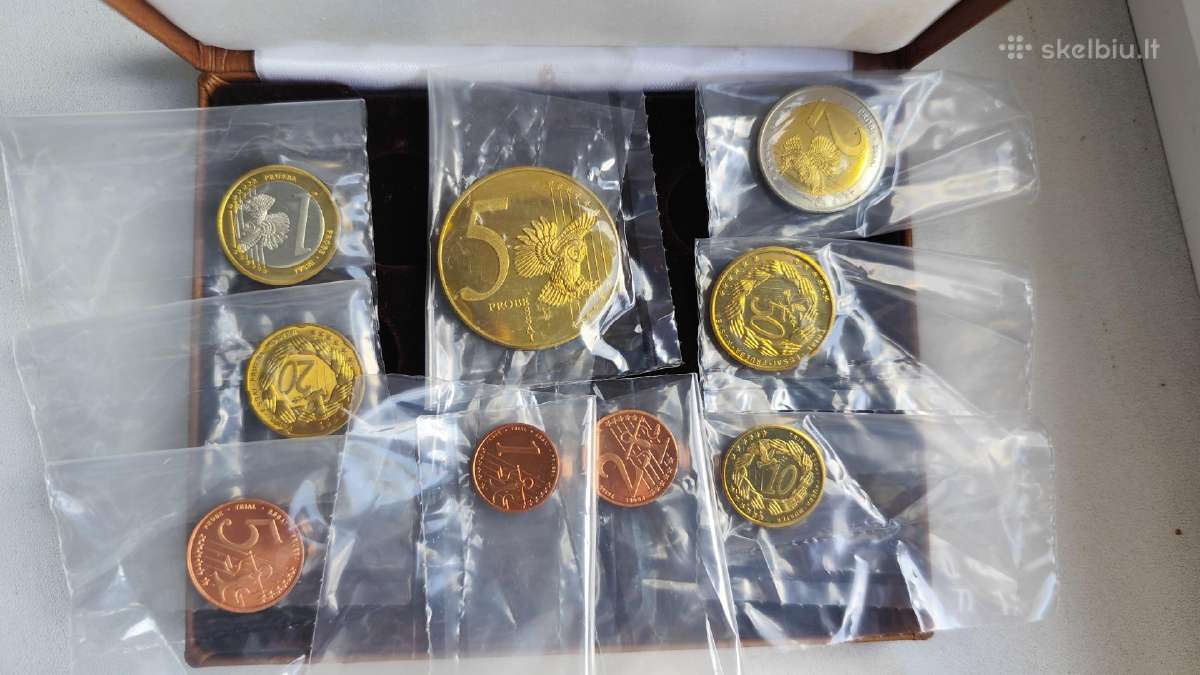 2004m. Lietuvos euro prototipų komplektas - proof - nuotraukos Nr. 3
