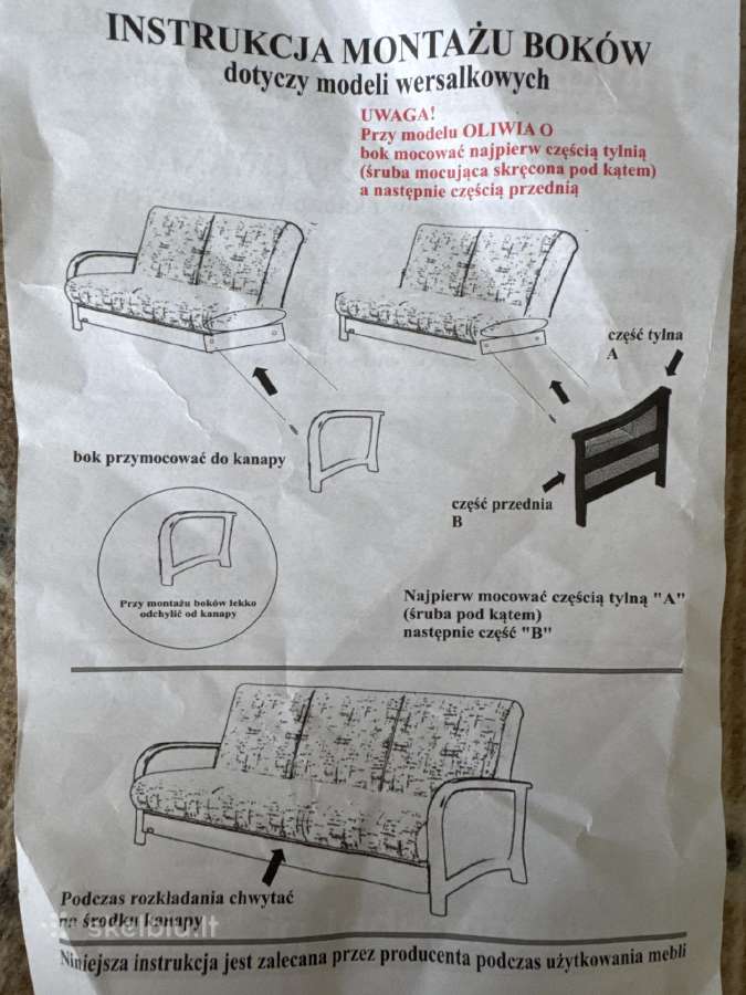 Miegamoji sofa-lova - nuotraukos Nr. 3