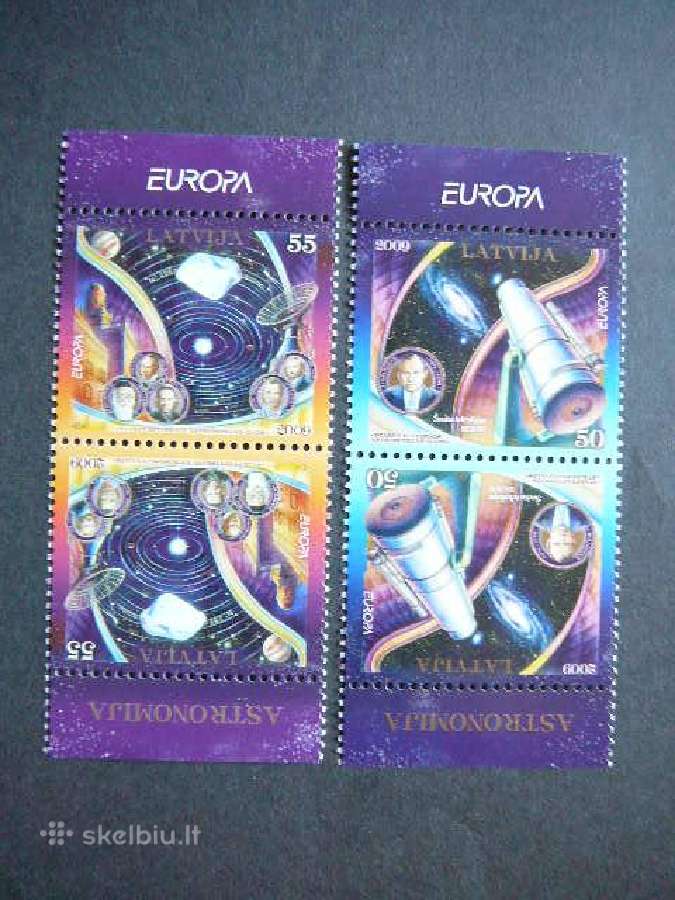 Latvija 2009 Europa Kosmosas Astronomai llt757/8s1